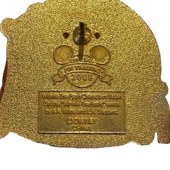 Disney Piglet Winnie The Pooh Pin Trading Pin Authentic Official Trading 2008 - Picture 4 of 4